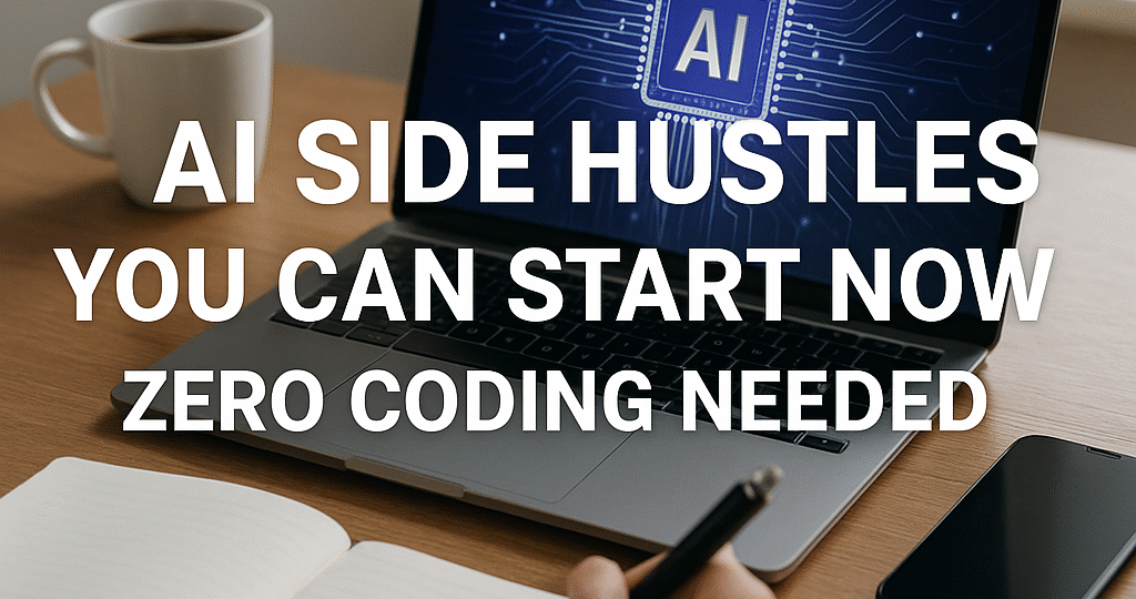 AI Side Hustles You Can Start Now Zero Coding Needed